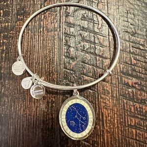 Alex and Ani Silver Virgo Bangle Charm Bracelet